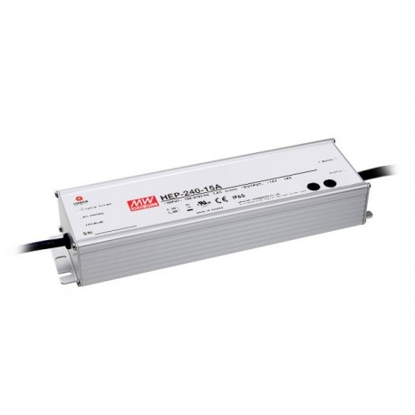 HEP-240-54A - HEP-240-54A MEANWELL AC-DC Single output industrial power supply with PFC, Output 48VDC / 4.45A, Vo-Io adjus..