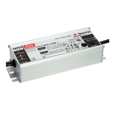 HLG-60H-48AB - HLG-60H-48AB MEANWELL AC-DC Single output LED driver Mix mode (CV+CC) with built-in PFC, Output 48VDC / 1.3A..