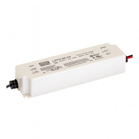 LPFH-60-15 - LPFH-60-15 MEANWELL 60W AC-DC Constant Voltage + Constant Current LED Driver. Output 15VDC / 4A