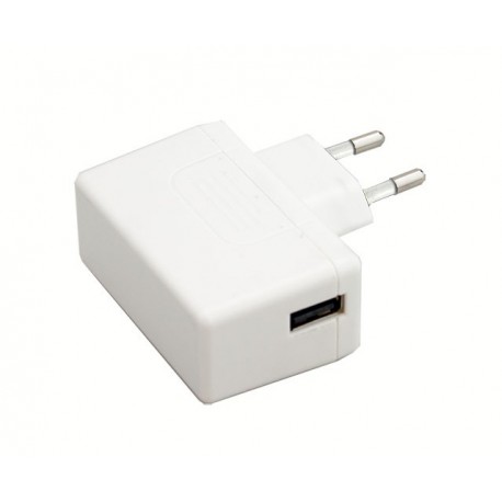 SGA12E05-USB - SGA12E05-USB MEANWELL AC-DC Slim wall mounted adaptor, Input range 90-264VAC with 2 pole Euro plug, Output 5..