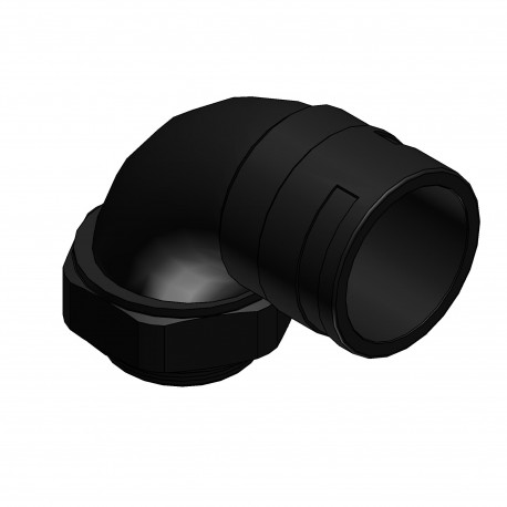 NSBV-P167-6.5 - NSBV-P167-6.5 7TAA292150R0591 THOMAS AND BETTS SWIVEL FTNG 90D PG16NW17 PA6/BR BLK