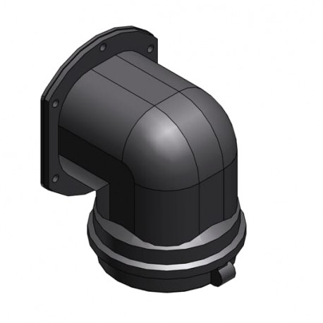 SGO-70 - SGO-70 7TAA292860R0038 THOMAS AND BETTS FITTING PA6 NW70 FLANGE 90D GRY