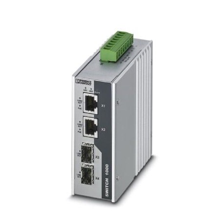 FL SWITCH 1000T-2POE-GT-2SFP - FL SWITCH 1000T-2POE-GT-2SFP 1026765 PHOENIX CONTACT Industrial Ethernet Switch