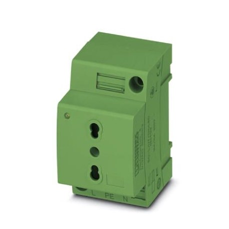 EO-L/UT/SH/LED/GN - EO-L/UT/SH/LED/GN 0804129 PHOENIX CONTACT Socket, Pin connector pattern type L, Screw connection, for Italy ..