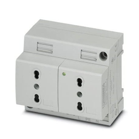 EO-L/UT/SH/LED/DUO - EO-L/UT/SH/LED/DUO 0804130 PHOENIX CONTACT Double socket, Pin connector pattern type L, Screw connection, fo..