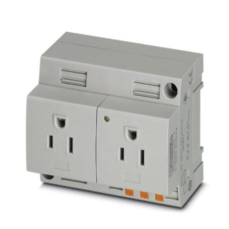 EO-AB/PT/LED/DUO/15 - EO-AB/PT/LED/DUO/15 0804177 PHOENIX CONTACT Double socket, Pin connector pattern type AB 15A, Push-in spring..