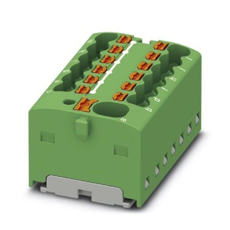 PTFIX 4/12X1,5-G GN - PTFIX 4/12X1,5-G GN 1046977 PHOENIX CONTACT Distribution block, nom. voltage: 450 V, nominal current: 17.5 A..