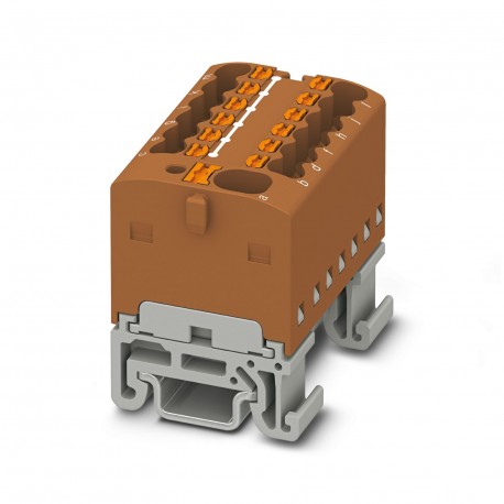 PTFIX 4/12X1,5-NS15A BN - PTFIX 4/12X1,5-NS15A BN 1046988 PHOENIX CONTACT Distribution block, nom. voltage: 500 V, nominal current: 17..
