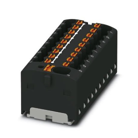 PTFIX 4/18X1,5-G BK - PTFIX 4/18X1,5-G BK 1047436 PHOENIX CONTACT Distribution block, bridged internally, nom. voltage: 450 V, nom..
