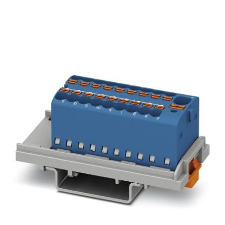 PTFIX 4/18X1,5-NS35 BU - PTFIX 4/18X1,5-NS35 BU 1047455 PHOENIX CONTACT Distribution block, nom. voltage: 500 V, nominal current: 17...