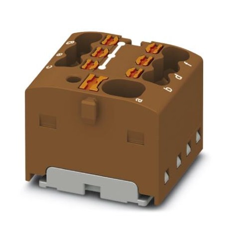 PTFIX 4/6X1,5-G BN - PTFIX 4/6X1,5-G BN 1047481 PHOENIX CONTACT Distribution block, nom. voltage: 450 V, nominal current: 17.5 A,..