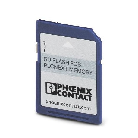 SD FLASH 8GB PLCNEXT MEMORY - SD FLASH 8GB PLCNEXT MEMORY 1061701 PHOENIX CONTACT Program and configuration memory for storing the applica..