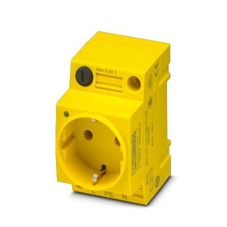 EO-CF/UT/LED/F/YE - EO-CF/UT/LED/F/YE 1068030 PHOENIX CONTACT Socket, Pin connector pattern type CF, LED display and fuse 5 x 20..