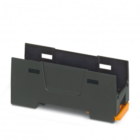 EH 22,5 F-B/ABS-PC BK9005 - EH 22,5 F-B/ABS-PC BK9005 1071149 PHOENIX CONTACT DIN rail housing, Lower housing part with base latch, flat..