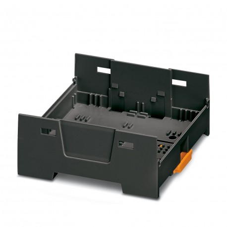 EH 70 F-B/ABS-PC BK9005 - EH 70 F-B/ABS-PC BK9005 1074752 PHOENIX CONTACT DIN rail housing, Lower housing part with base latch, flat d..