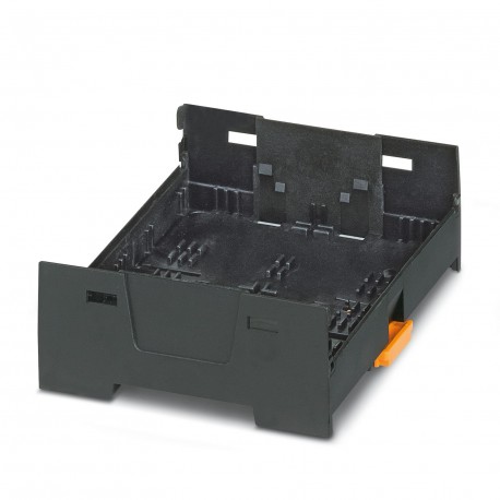 EH 90 F-B/ABS-PC BK9005 - EH 90 F-B/ABS-PC BK9005 1074938 PHOENIX CONTACT DIN rail housing, Lower housing part with base latch, flat d..