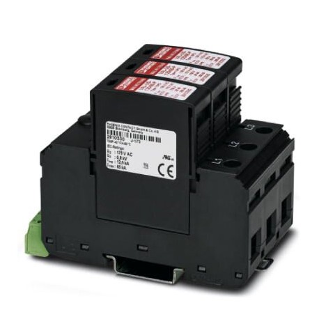 VAL-US-277/80/3+0-FM - VAL-US-277/80/3+0-FM 1075896 PHOENIX CONTACT Surge protective device, three channel with remote indicator co..