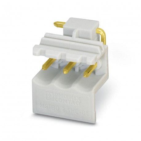 MSTBO 2,5/ 3-G1L KMGY AU - MSTBO 2,5/ 3-G1L KMGY AU 1077605 PHOENIX CONTACT PCB headers, number of positions: 3, pitch: 5 mm, color: li..