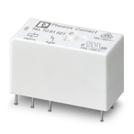 REL-MR-110DC/1IC - REL-MR-110DC/1IC 1081621 PHOENIX CONTACT Pluggable miniature power relay, with power contact for high switch..