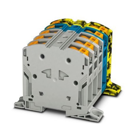 PTPOWER 50 P-3L/N/FE-F - PTPOWER 50 P-3L/N/FE-F 1091229 PHOENIX CONTACT High-current terminal block, with test socket, nom. voltage: ..