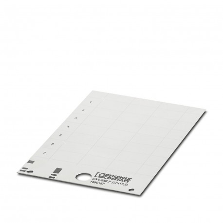 US4-EMLP (27X17,5) - US4-EMLP (27X17,5) 1090187 PHOENIX CONTACT Label plastic, Card, white, unlabeled, rotulable with: BLUEMARKA ..