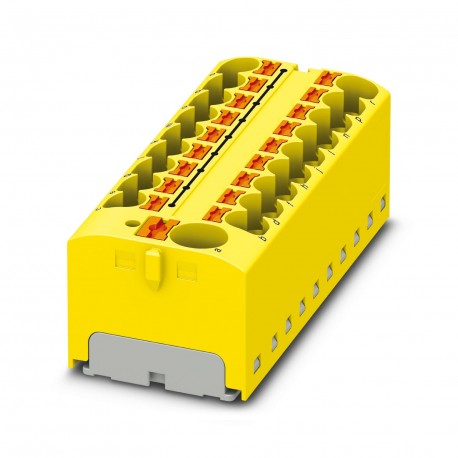 PTFIX 10/18X4 YE - PTFIX 10/18X4 YE 3273906 PHOENIX CONTACT Block for distribution, rated voltage: 450 V, nominal current: 32 A..
