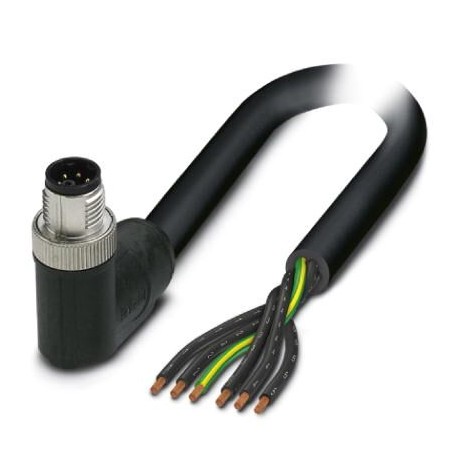 SAC-6P-M12MRM/ 5,0-PUR PE - SAC-6P-M12MRM/ 5,0-PUR PE 1414941 PHOENIX CONTACT Power cable, 6-position, PUR halogen-free, black-gray RAL ..