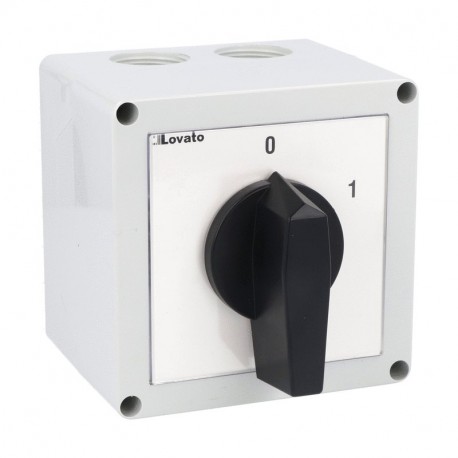 7GN3210P - 7GN3210P GN3210P LOVATO ROTARY CAM SWITCHE, GN SERIES, P VERSION IN ENCLOSURE WITH ROTATING HANDLE. ON/OFF S..