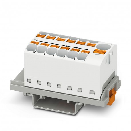 PTFIX 10/12X4-NS35 WH - PTFIX 10/12X4-NS35 WH 3273626 PHOENIX CONTACT Distribution block, nom. voltage: 800 V, nominal current: 32 A..