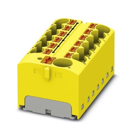 PTFIX 10/12X4-G YE - PTFIX 10/12X4-G YE 3274016 PHOENIX CONTACT Distribution block, bridged internally, nom. voltage: 450 V, nomi..