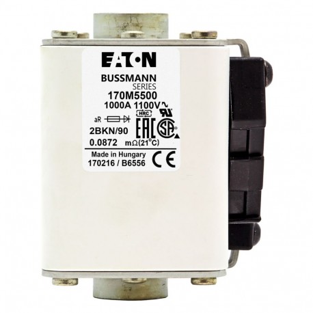 FUSE 1000A 690V 2FKE/90 AR UC - FUSE 1000A 690V 2FKE/90 AR UC 170M5666 EATON ELECTRIC FUSE 1000A 690V 2FKE/90 AR UC