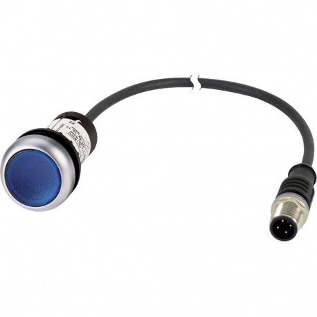 C22-DRL-B-K10-24-P32 - C22-DRL-B-K10-24-P32 185581 EATON ELECTRIC Push-button light flush compact 22mm Latching Blue 24 V AC/DC 1 N..