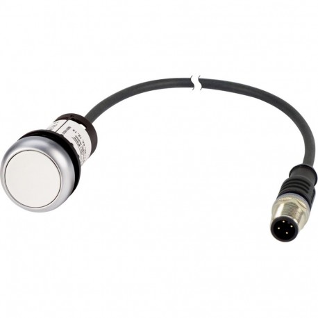 C22-DR-W-K10-P32 - C22-DR-W-K10-P32 185664 EATON ELECTRIC Push button flush compact, 22 mm Interlocking White 1 NO cable 1 m an..