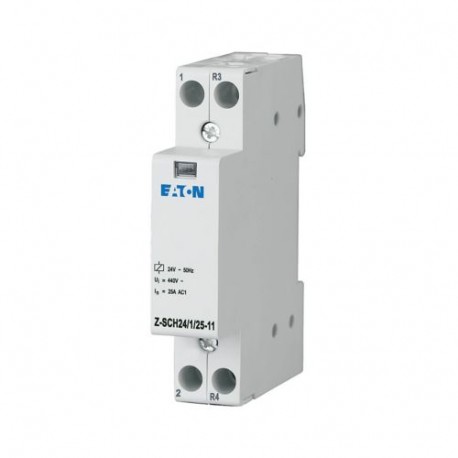 Z-SCH24/1/25-11 - Z-SCH24/1/25-11 193888 Y7-193888 EATON ELECTRIC Installation contactor, 24VAC/50Hz, 1N/O+1N/C, 25A