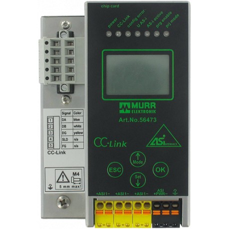 56473 - 56473 MURRELEKTRONIK Gateway CC-Link/AS-i, 1 Master, P24