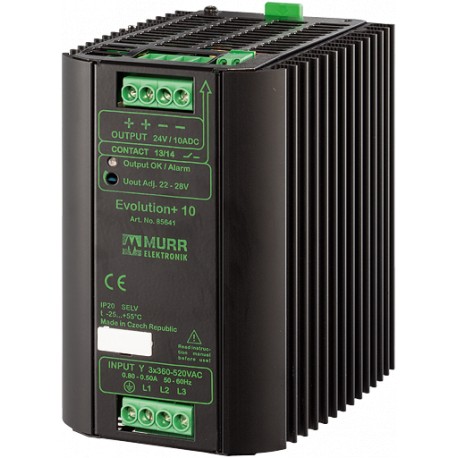 85009 - 85009 MURRELEKTRONIK EVOLUTION+ POWER SUPPLY 3-PHASE, Alarm Contact and varnished PCB