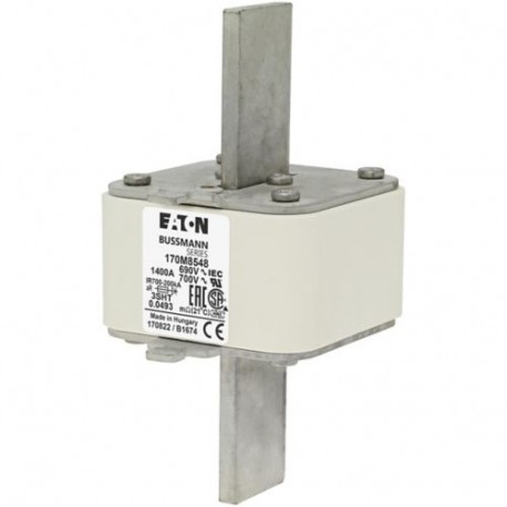 FUSE 1400A 690V 3SHT UC - FUSE 1400A 690V 3SHT UC 170M8548 EATON ELECTRIC FUSE 1400A 690V 3SHT UC