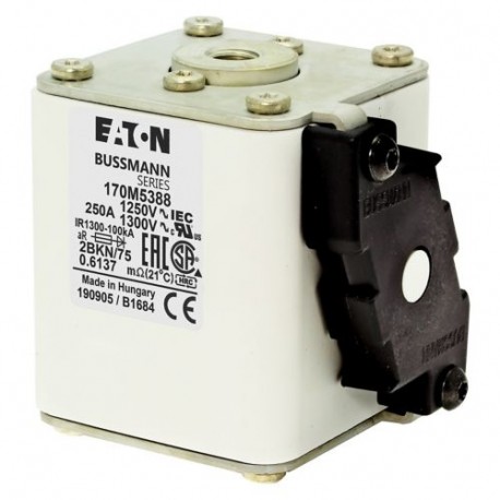 FUSE 280A 1250V 2BKN/75 AR CU - FUSE 280A 1250V 2BKN/75 AR CU 170M5389 EATON ELECTRIC FUSE 280A 1250V 2BKN/75 AR CU
