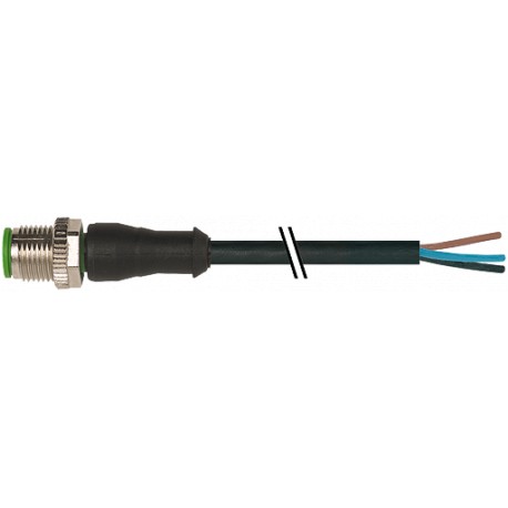7000-12060-6360300 - 7000-12060-6360300 MURRELEKTRONIK M12 male 0° with cable PUR 5x0.34 bk UL/CSA+drag chain 12m