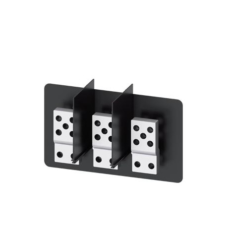 3VW9011-0AL77 - 3VW9011-0AL77 SIEMENS front, extended main conn. pieces for mounting on fr. ter. f. main circ. conn. 3 units..
