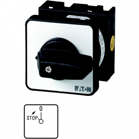 T0-1-8172/EZ - T0-1-8172/EZ 009427 Y7-9427 EATON ELECTRIC On switches, Contacts: 4, 20 A, front plate: STOP 0, 45 °, moment..