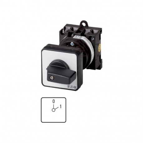 T0-1-8201/Z - T0-1-8201/Z 009481 Y7-9481 EATON ELECTRIC ON-OFF switches, Contacts: 2, 20 A, front plate: 0-1, 60 °, mainta..
