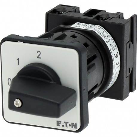 T0-1-8310/EZ - T0-1-8310/EZ 009775 Y7-9775 EATON ELECTRIC Step switches, Contacts: 2, 20 A, front plate: 0-2, 45 °, maintai..