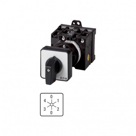 T3-4-8006/Z - T3-4-8006/Z 020513 Y7-20513 EATON ELECTRIC Voltmeter selector switches, Contacts: 8, 32 A, front plate: 0-1-..