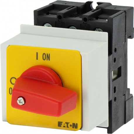 P1-32/IVS-RT - P1-32/IVS-RT 022632 Y7-22632 EATON ELECTRIC On-Off switch, 3 pole, 32 A, Emergency-Stop function, service di..