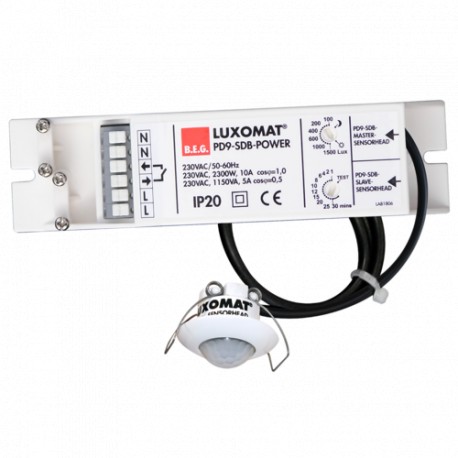 92912 - 92912 B.E.G. LUXOMAT PD9/M-SDB, RAL9010 white