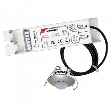 92913 - 92913 B.E.G. LUXOMAT PD9/M-SDB, RAL9006, silver