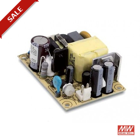 EPS-15-7.5 - EPS-15-7.5 MEANWELL AC-DC Single output Open frame power supply, Output 7.5VDC / 2.0A