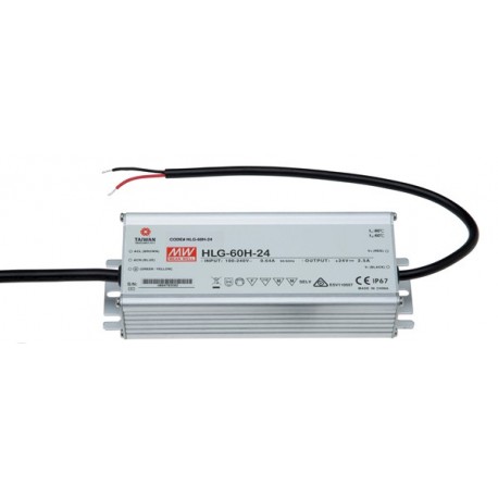 HLG-60H-15 - HLG-60H-15 MEANWELL AC-DC Single output LED driver Mix mode (CV+CC) with built-in PFC, Output 15VDC / 4A, IP..