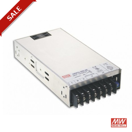 HRP-300-3.3 - HRP-300-3.3 MEANWELL AC-DC Single output enclosed power supply, Output 3,3VDC / 60A, 1U low profile, fan coo..
